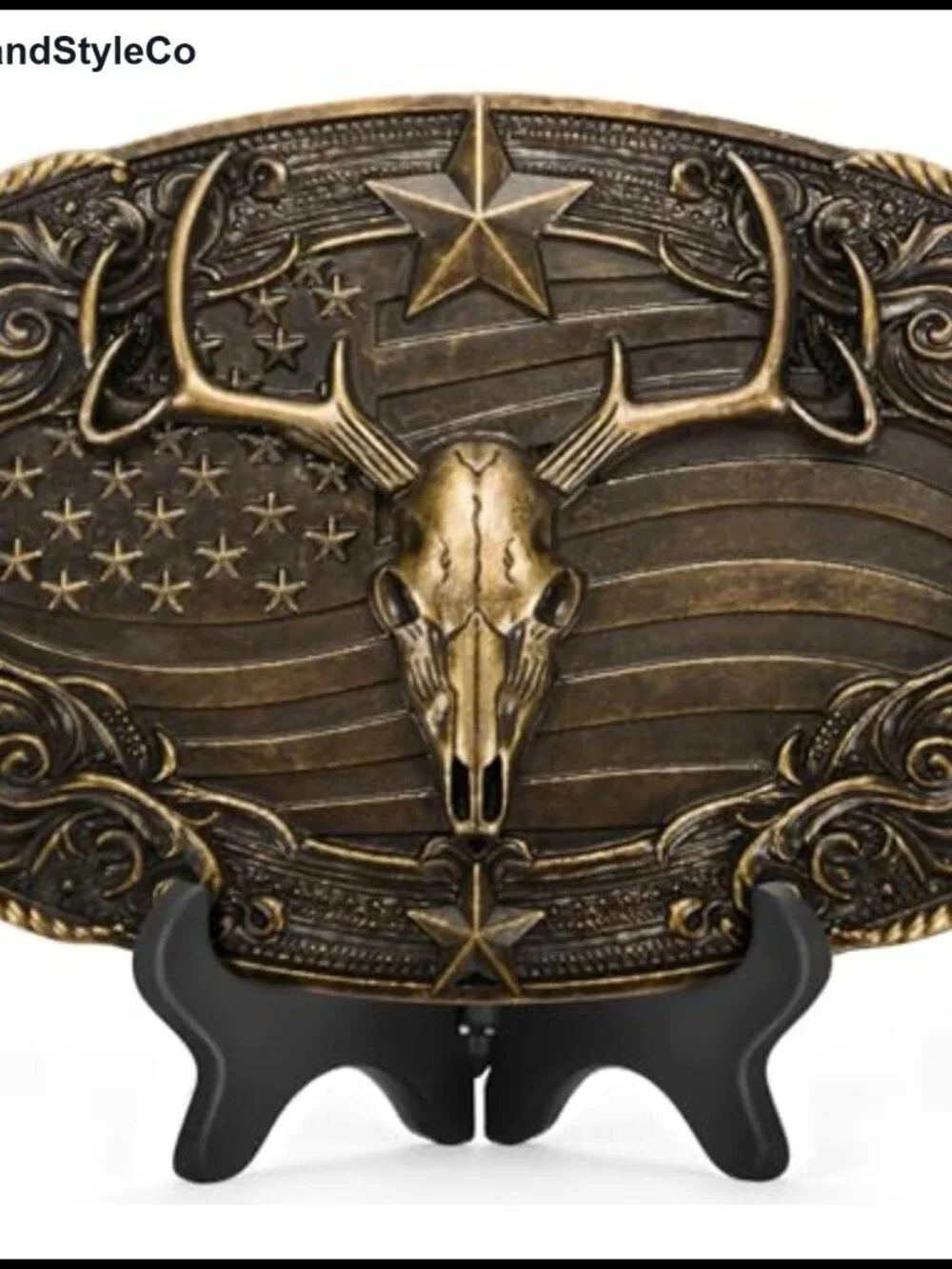 Deer Western Cowboy Belt Buckle Zinc Alloy Men Women Boys Accessory